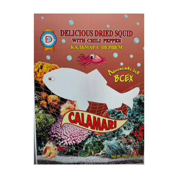 Dry Fish Calamary with Chilli Pepper – 2.29 oz (65gr)